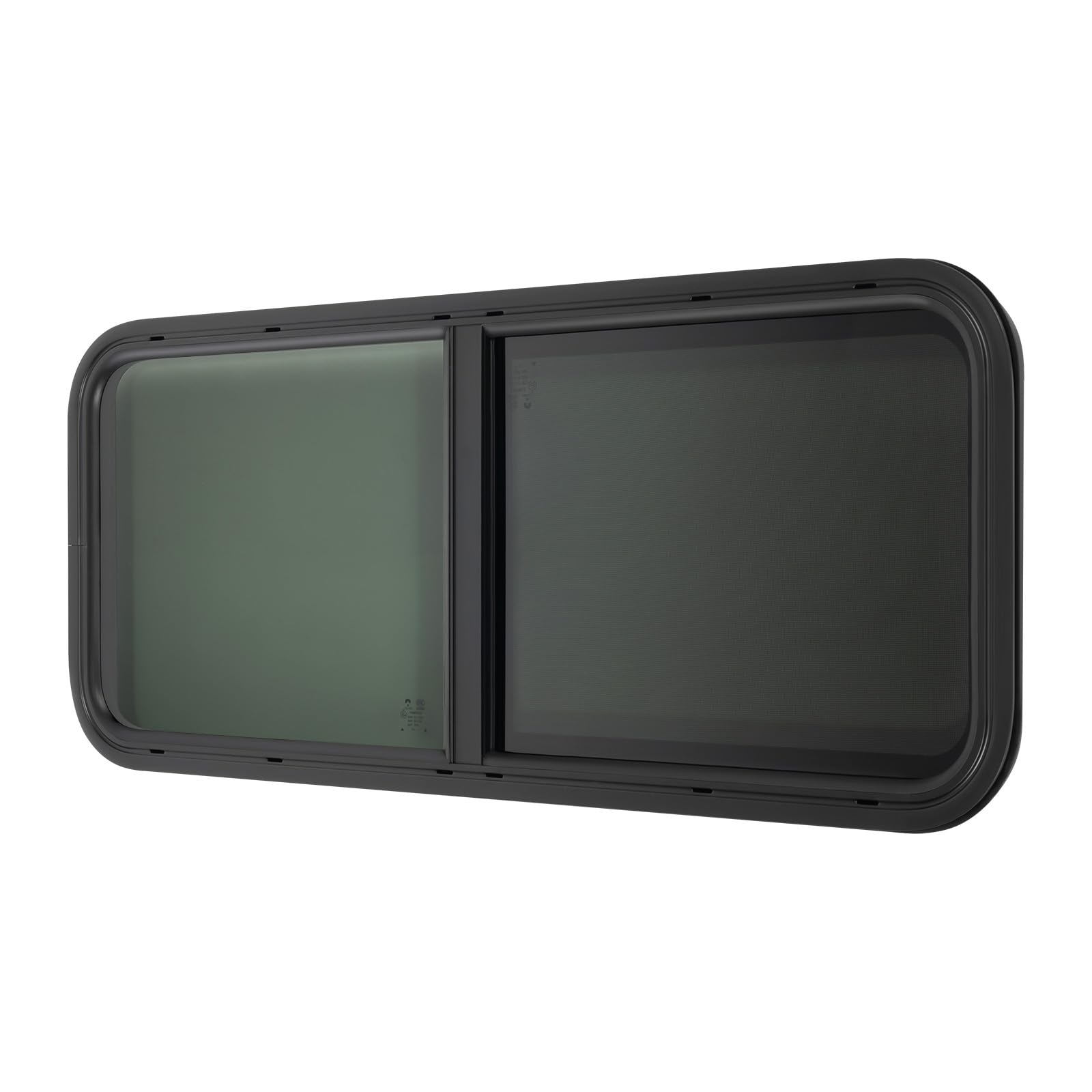 Fenêtre Coulissante De Rechange Pour Camping-Car - 1000 X 400 Mm - Avec Moustiquaire - Alliage D'Aluminium - Noir