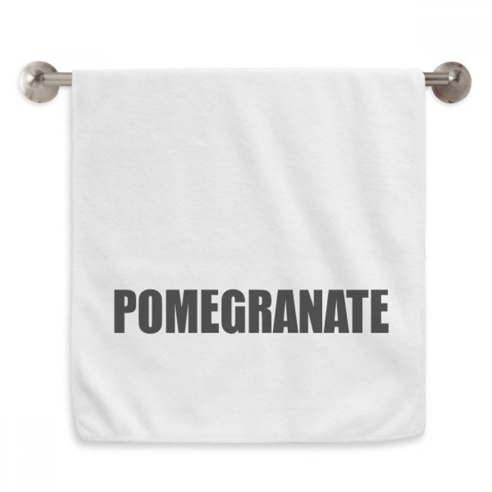 Serviettes de toilette Fruit Grenade en tissu blanc raffiné au fini moelleux durable