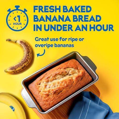 Image of Chiquita Banana Bread and Muffin Mix - Moist, Easy-to-Make, No Preservatives - Just Add Bananas, Egg and Water - 13.7 Oz (Pack of 8)