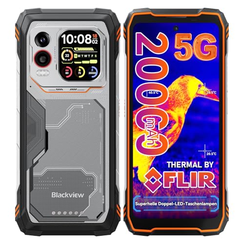 Blackview Xplore 1 Pro 5G Outdoor Handy Wärmebildkamera (20000mAh),36GB+256GB/2TB, 6,78" 2,4K 120Hz, Dimensity 7050, 64MP+50MP, IP68 IP69K/Dual SIM/NFC/GPS/Outdoor Smartphone Ohne Vertrag Android 15