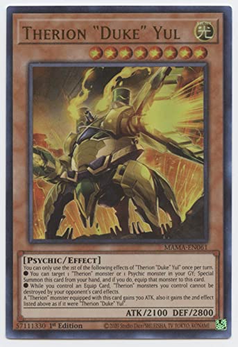 Therion Duke Yul - Mama-En061 - Ultra Rare - 1St Edition #TOP23