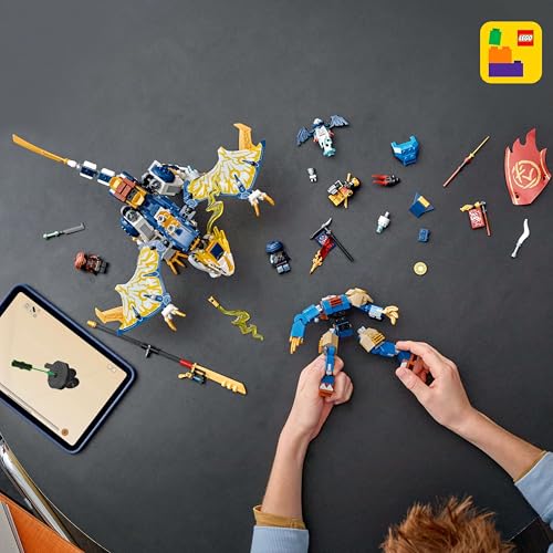 Image of LEGO NINJAGO Rogue's Mech Dragon Rider Ninja Toy 71843 Building Blocks Toys for 8+ Gift for Boys and Girls