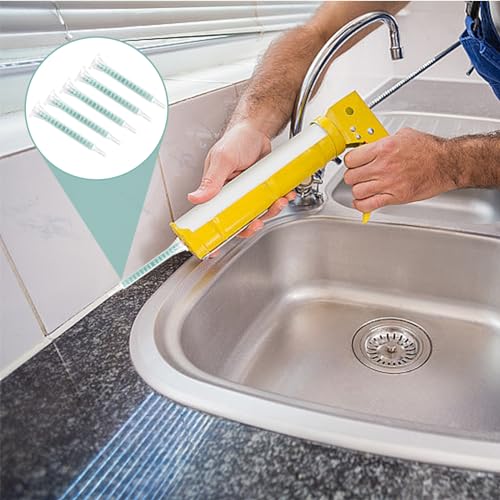 50 Stück Mischdüse 2k Kleber FMA06-16 Epoxid-Mischdüse Statikmischdüse Grün AB Klebstoff Mischrohr für AB-Klebestiftpistole, Applikator, Kunststoffharz, Mischspitze