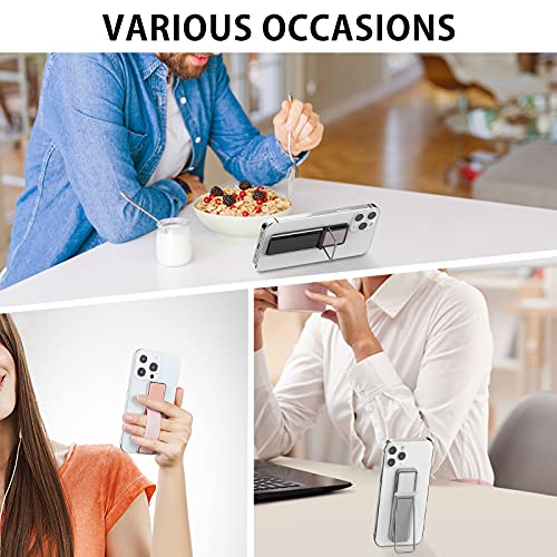Phone Holder For Hand, Cisid Phone Grip With Stand Strap Finger Loop For Cell Phone Suitable For Iphone Samsung And Most Smartphones(Black Black Silver Rose Gold 4Pcs) #TOP5