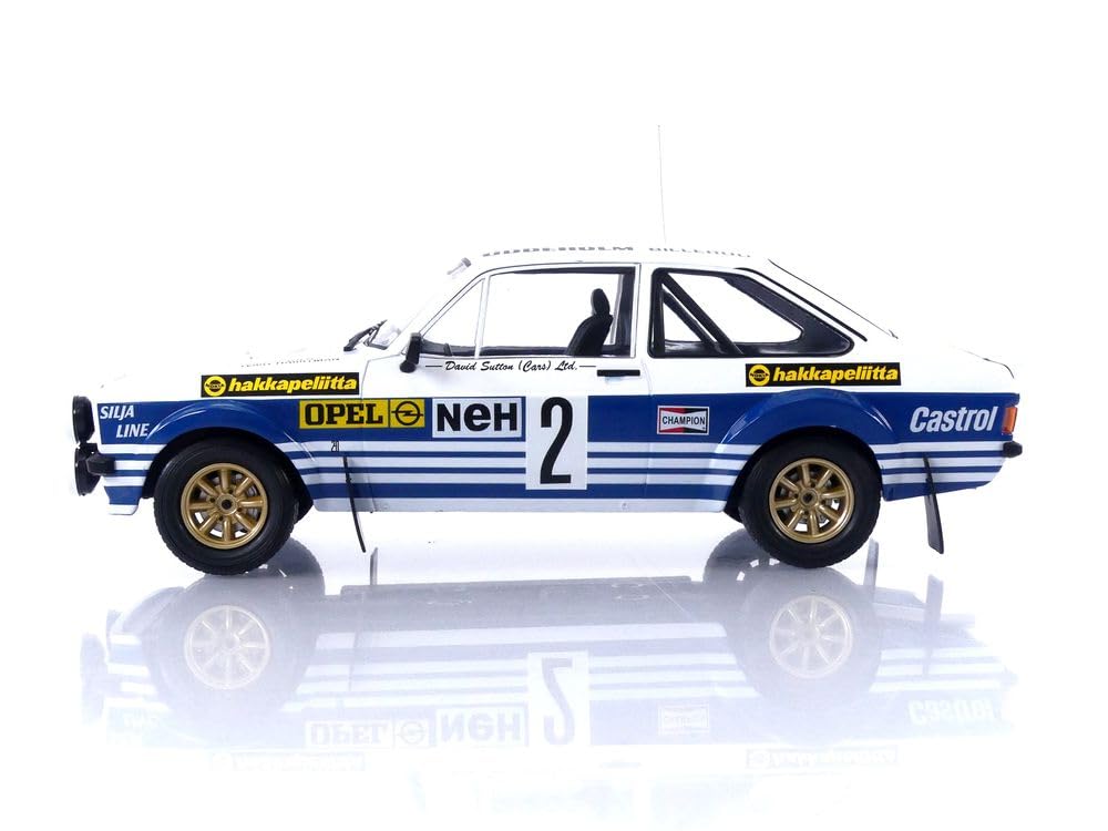 MODELLINO IN SCALA COMPATIBILE CON FORD ESCORT MK II RS 1800 N.2 RALLY SWEDEN 1977 VATANEN/HARRYMAN 1:18 IXO MODEL 18RMC142