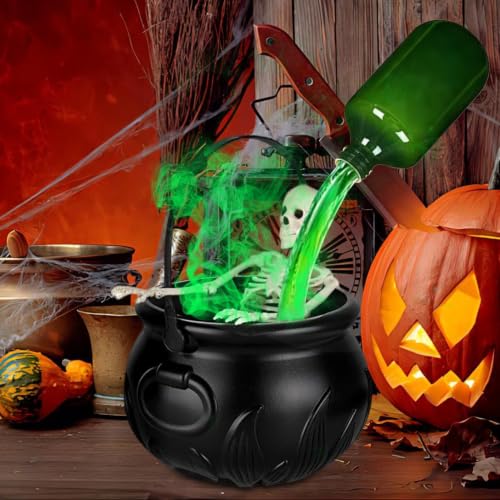 Caldero de bruja de Halloween para resolver la decoración del jardín 4