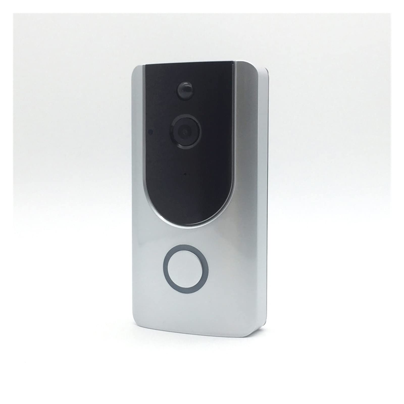 Telecamera campanello senza fili, campanello video wireless per casa intelligente, anello HD 720P, fotocamera 1.0 MP, visione notturna, audio bidirezionale, app telefono, allarme PIR a distanza