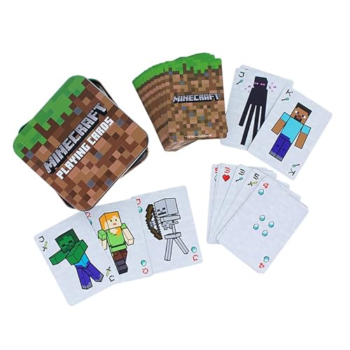Minecraft Playing Cards - Standard Deck Of Cards In Collector Travel Tin #TOP2