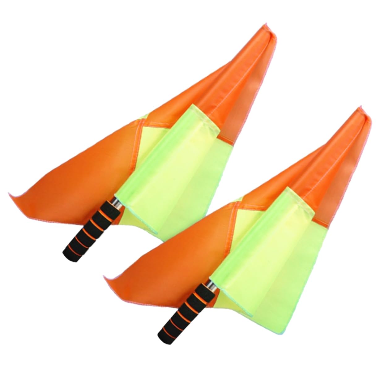 BESTonZON 3 Set Bandiere Da Giudice Per Sport Da Bandiere Per Calcio E Hockey Ergonomico E Resistente Visibilità Per Allenamenti E Partite 2 Pezzi*3