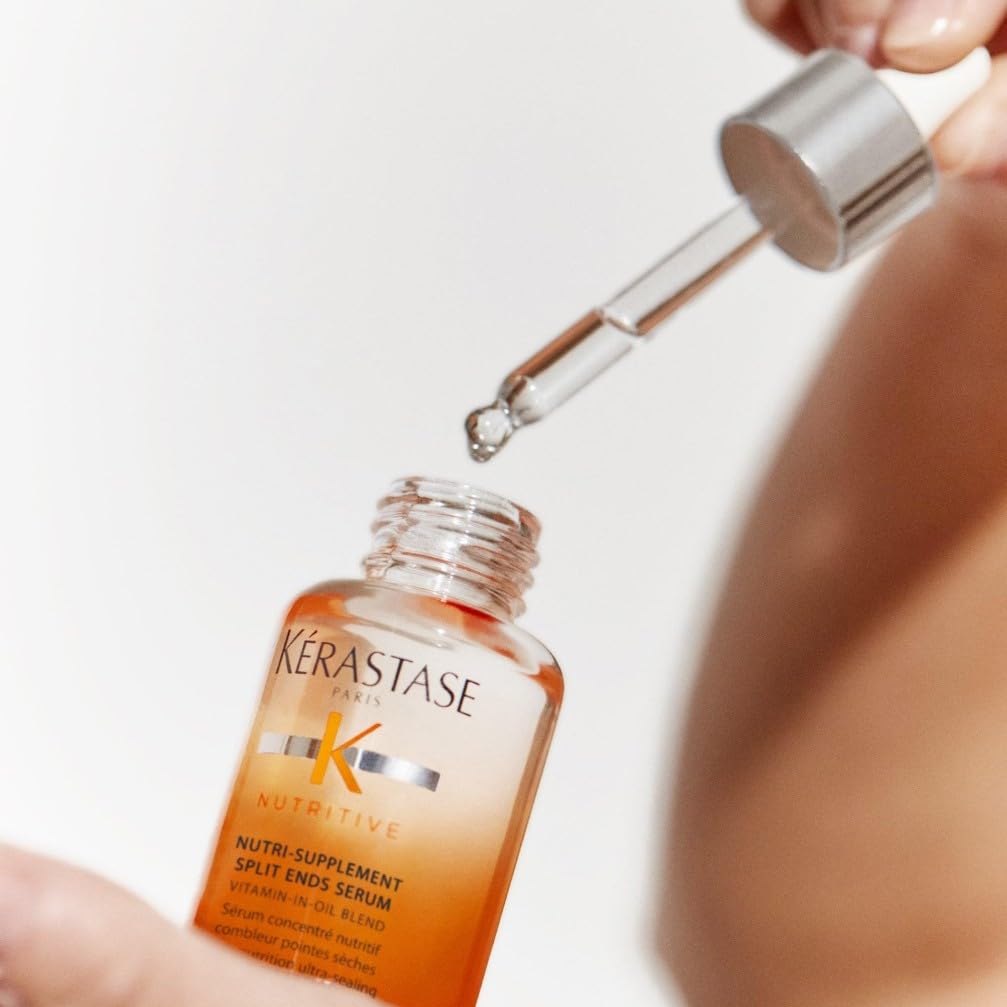Kérastase, Nutritive, Siero Nutri-Sigillante, Per Doppie Punte, Estremamente Idratante, Effetto Anti-Crespo, Con Miscela di Vitamine in Olio, Siero per Doppie Punte, 50 ml