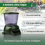 Sammery Automatic Pond Fish Feeder, 4.5L Large Capacity Outdoor Pond Fish Feeder Distributor, Battery Powered Timed and Quantitative, Designed for Breeders During Travel or Adverse Weather Conditions - Image 3