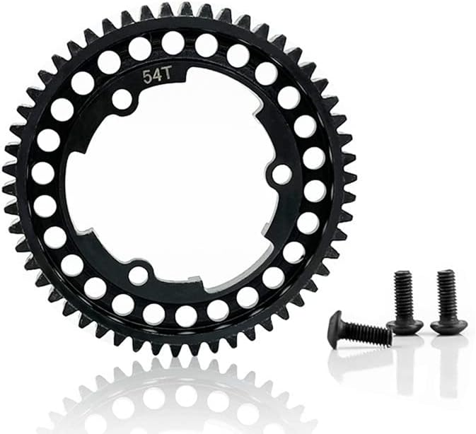 Miniatura 6 de Acero 54T Engranaje recto 6449 para TRAXS 15 X-maX 6S 8S 17 XO-1 110 E-Revo 2.0 VXL MAXX RC Actualizaciones de piezas - (Color Negro)