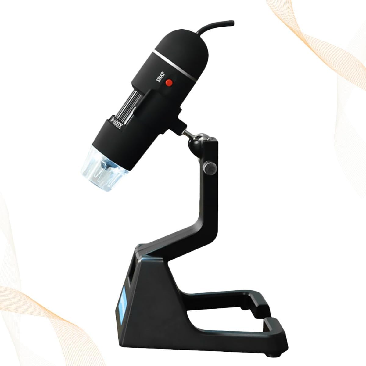 STAHAD USB Digital Microscope 2Mp Handheld Magnifier with 25-600X Zoom and LED Light Portable USB Magnifying Glass for Electronics Inspection and Education