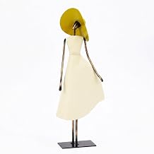 Abstract Art Metal Sculpture, Modern Woman Figurine Home Decor | Metal Art Woman Sculpture Decor, Female Statue Decorations for Living Room Office Coffee Table, Housewarming Gift for Women