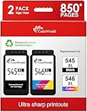 【Cartouches d'encre à puce intelligente】 -Chaque pour cartouche canon 545-546 est équipée d'une puce intelligente, qui peut s'adapter à votre imprimante et surveiller le niveau d'encre à tout moment et n'importe où