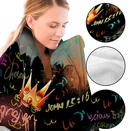 African Blanket Black Women Flannel Fleece Blanket Super Soft Cozy Plush Blankets For Couch Sofa Bed 50"X40" #TOP2