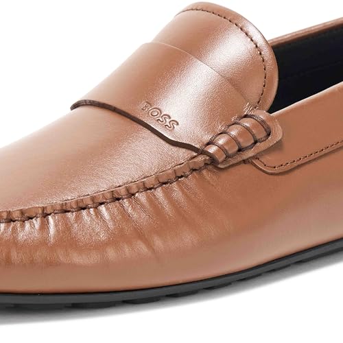 Image of BOSS Men's Smooth Leather Slip on Drivers