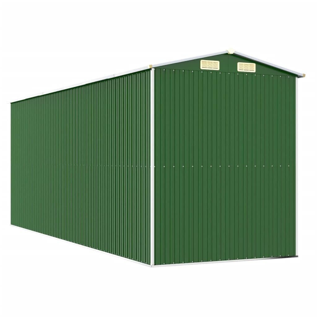 Générique Abri de Jardin Vert 192x523x223 cm Acier galvanisé,Maison & Jardin,Pelouses & Jardins,Vie en extérieur,Structures extérieures,Cabanes & abris de Jardin,3147431