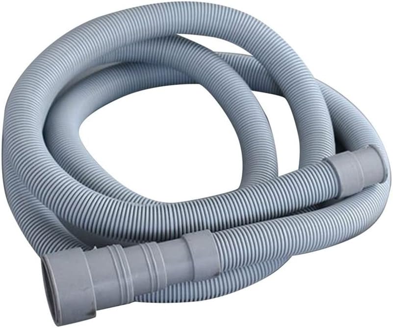 2m Universal PVC Washing Machine Dishwasher Drain Waste Hose Extension Pipe Tube with Bracket Set Wash