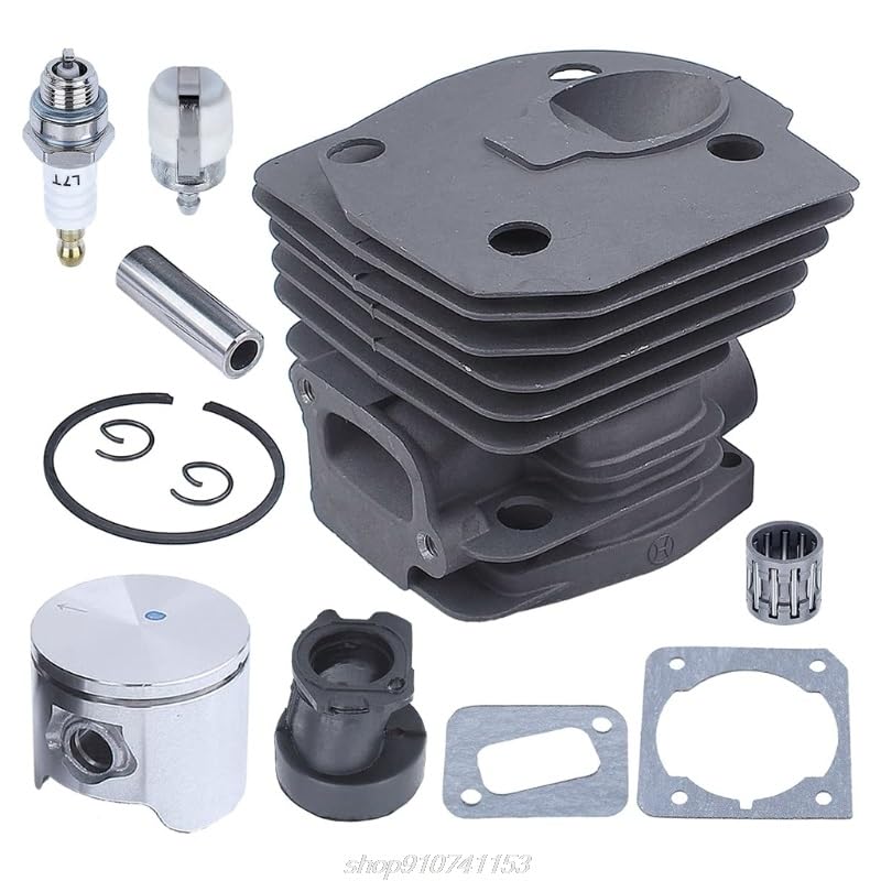 Accesorios de herramientas 4 4mm Juego de piezas de recambio de juntas de pistón de cilindros de motosierra plateada for Husqvarnas 350 351 353 34 6XP D03 20 Dropshipping