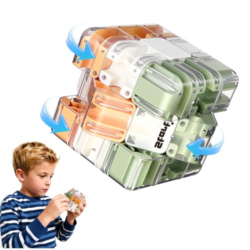 CHANCCI Cubo Laberinto 3D Grande con Bola, Juego de Cubos Laberinto, Juguete Estimulante para aliviar el estrés y Entrenar la lógica, Juego Educativo de concentración para niños y Adultos (Verde)