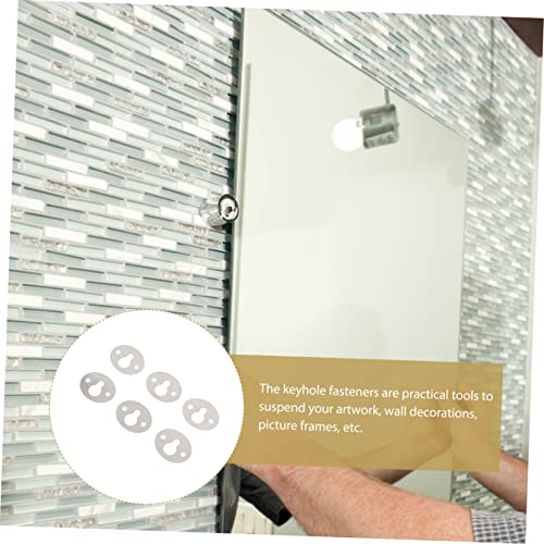 Image of DOITOOL 5sets Elegant Shelf Bracket Hangers Keyhole for Framing Drywall Hanging 15pcs*5
