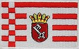 zum annähen Yantec Patch Bremen 4 x 6,5 cm Flaggenaufnäher