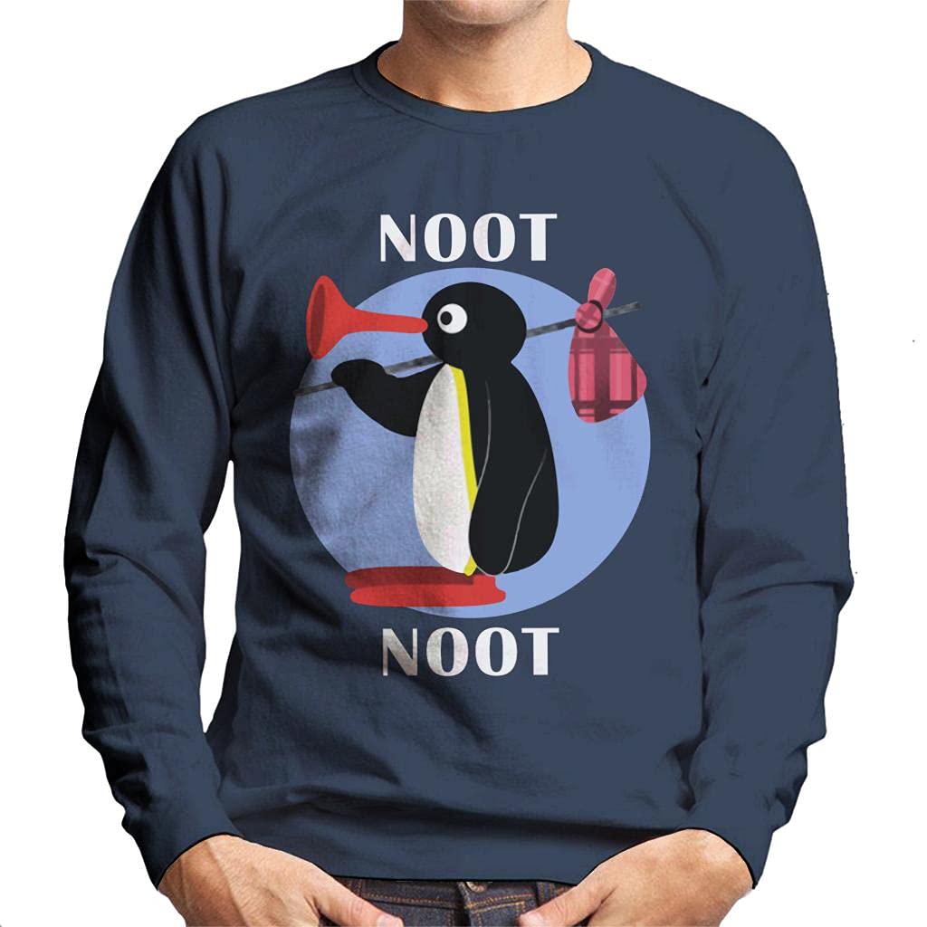 Cloud City 7 Pingu Noot Noot Men's Sweatshirt Navy Blue