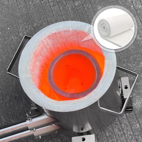 Keramikfaser-Isolierdecke, 1500 ℃/1,482.2 °C, Feuerfeste Isolierdecke, für Holzherd Baffle, Kamin, Pelletofen, Schornstein, Ofen, Kessel, Pizzaofen und Schmiede 61X40X3CM