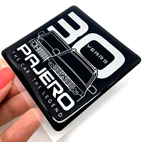 Emblema 30 Anos Pajero Full Hpe Adesivo Traseiro Resinado