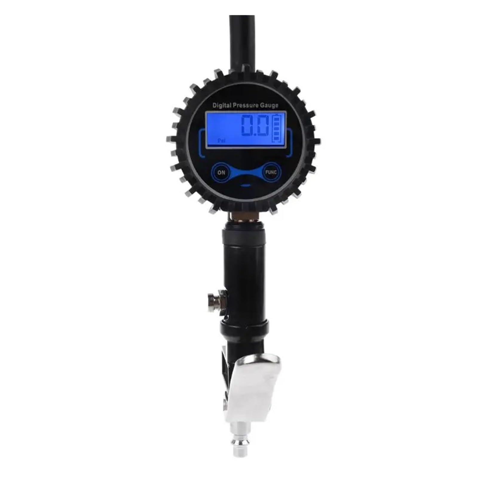 Manometro Digitale per Pressione Pneumatici Gonfiatore Digitale for Pneumatici con manometro, mandrino da 200 PSI for Camion/Moto