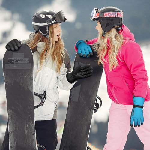Image of Ski Gloves,Snow Gloves Waterproof Winter Warm Cold Weather Touchscreen Gloves for Parent& Child Kids Skiing,Snowboarding