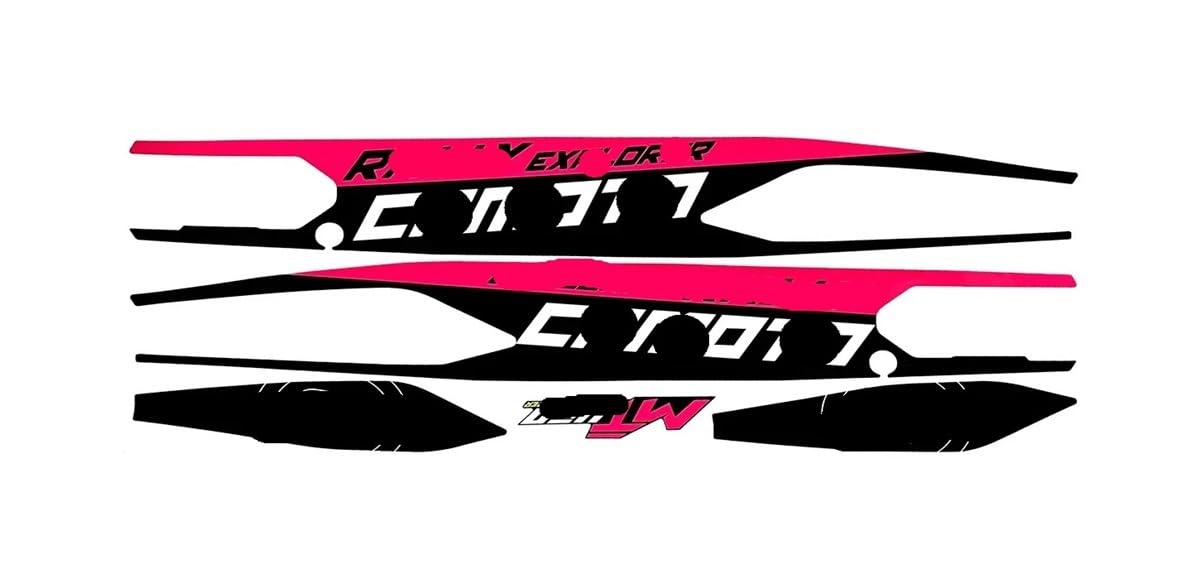 Kit autocollants bras oscillant moto 450 MT anti-rayures épais