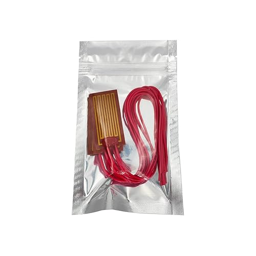 Miniatura 3 de Placa calefactora de poliimida flexible de 12 V, 7 W, película de calentamiento PI de lámina térmica adhesiva de 0.984 in x 1.969 in (paquete de 5)