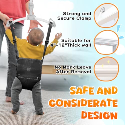 Baby Doorway Jumpers, Sturdy Johnny Jumper Adjustable 10.8\"-23.6\" Strap, Soft Baby Seat Bag, Protable Doorway Jumper for Baby - Thumbnail 5