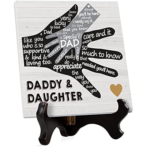 Dad Gifts - Special Plaque Gifts for Dad, Dad Birthday Gifts Dad Gifts from Daughter, Present for Dad Father Granddad Men, Birthday Valentines Fathers Day Thanksgiving Daddy Gifts Special Father Gifts Cover