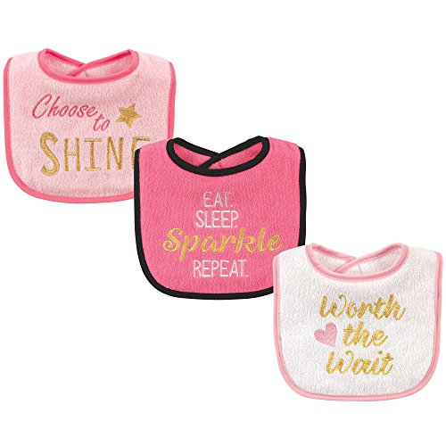 Image of Luvable Friends Unisex Baby Cotton Terry Drooler Bibs with Fiber Filling