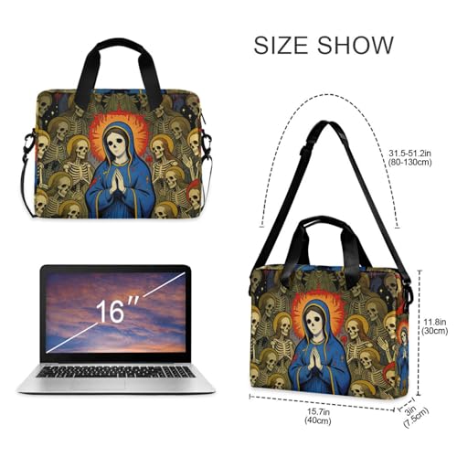 Bolso portátil para laptop 15.6 pulgadas con asa y correa miniatura 5