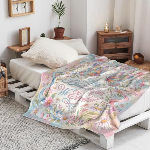 Couverture en molleton douce, plaid chaud ultra confortable imprimé fleurs rétro - 5