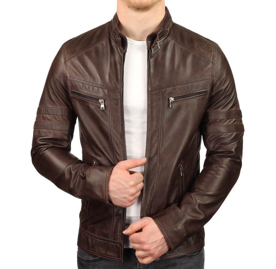 skullhide Premium Lambskin Leather Jacket For Men's Size:- (XS TO 4XL)-picture-21