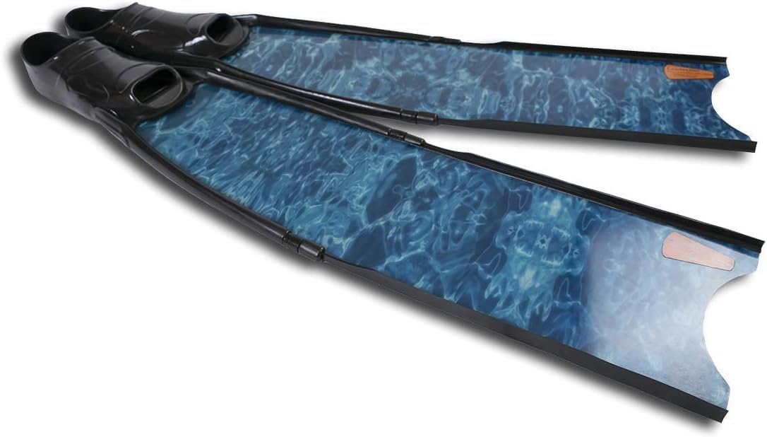 Blue Camo Freediving and Spearfishing Fins