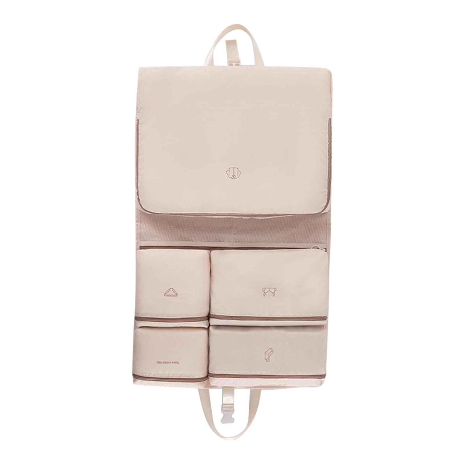 Jazuaiao Sturdy Polyester Materials Travel Hanging Bag Stylish Organizers for Efficient Packing and Space Saving Management Travel Storage Bag