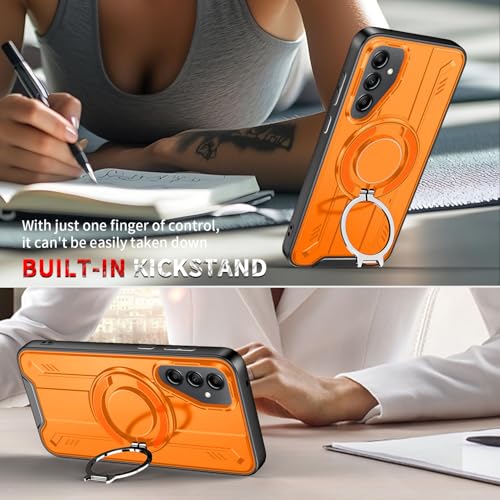 Coque Samsung Galaxy A14 orange LS - Protection silicone souple fine