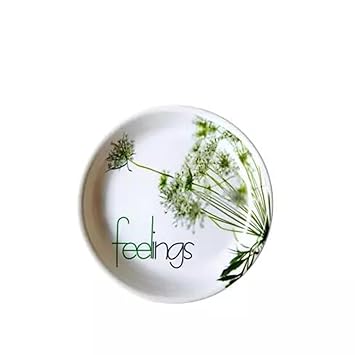 Melamine Crockery Feel Half Plate Set of 6 Pcs (Size 20 Cm Diameter) White Color - Topsy