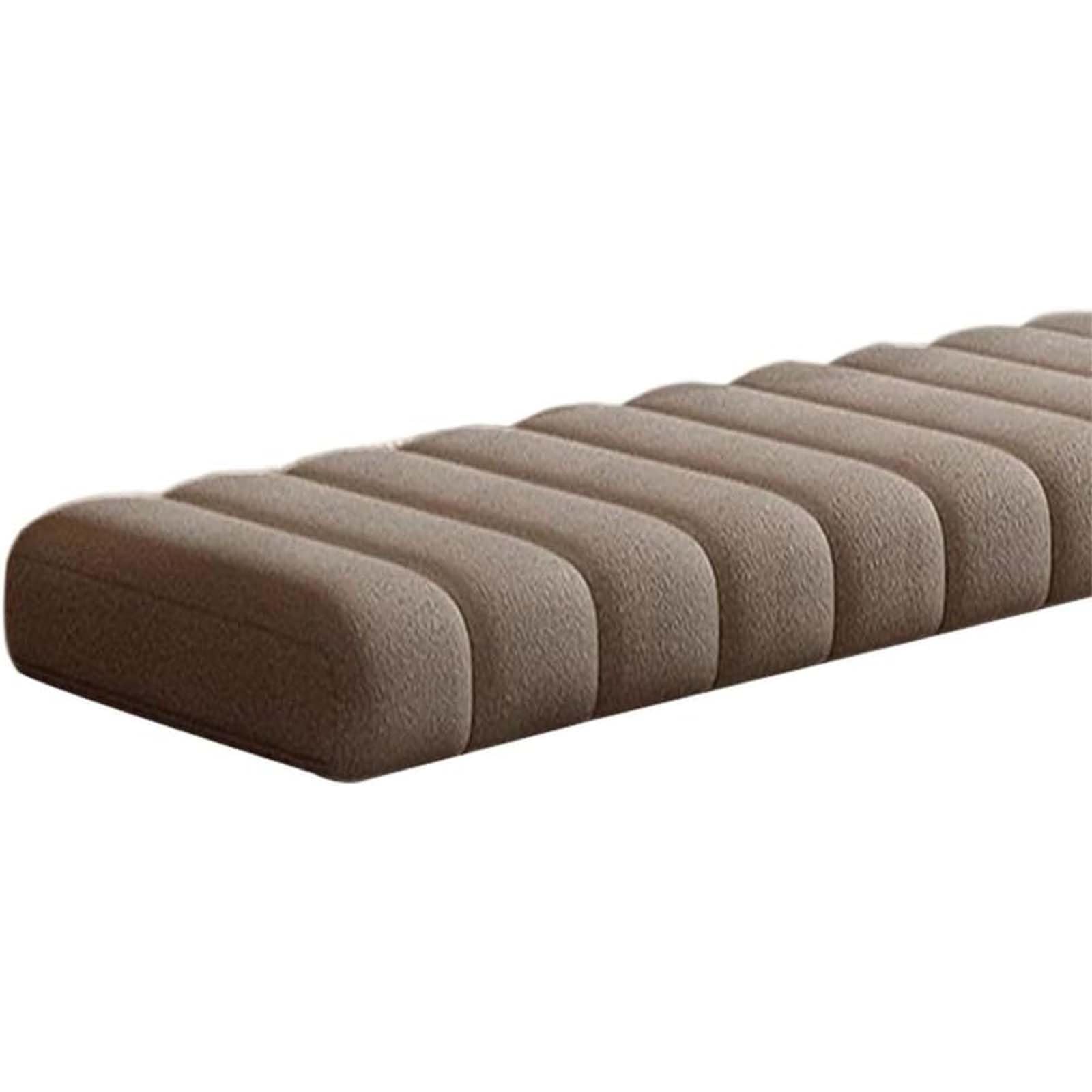 Cuscino rettangolare per panca, in velluto, fondo antiscivolo, perfetto per divano a 2/3 posti, elegante decorazione per la casa, seduta confortevole