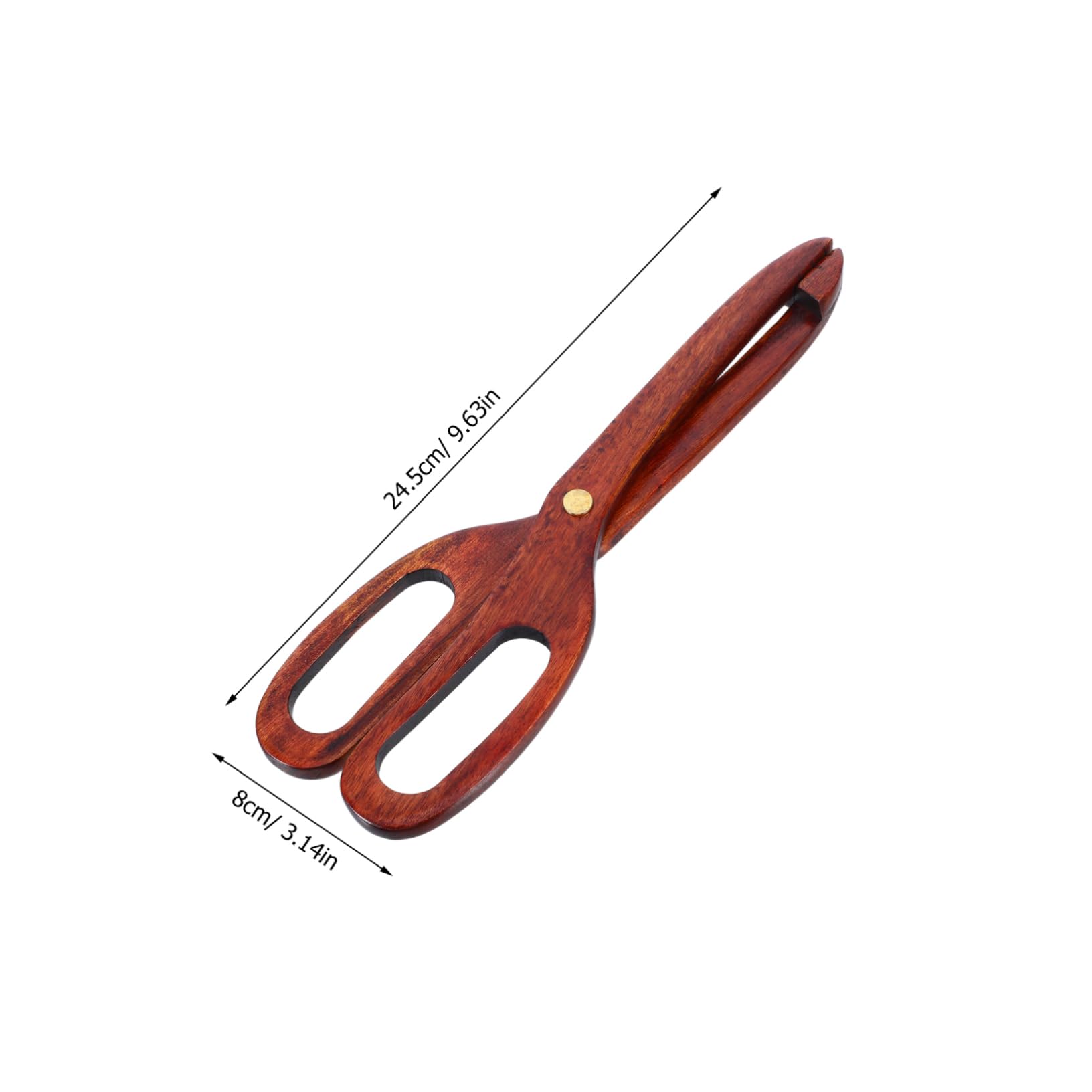 GRIRIW Wooden Bread Serving Tongs: Reusable Wood Toast Tongs Kitchen Utensils for Bbq Buffet Salad Appetizer Fruits Bread and