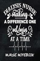 Dialysis Nurse Making A Difference One Ml Min At A Time Nurse Notebook: 6 X 9 120 Pages Blank Lined Paper Journal for Writing Diary Composition 1094706728 Book Cover