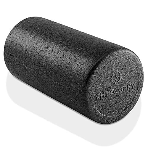 Philosophy Gym 12" High-Density Foam Roller for Exercise, Massage, Muscle