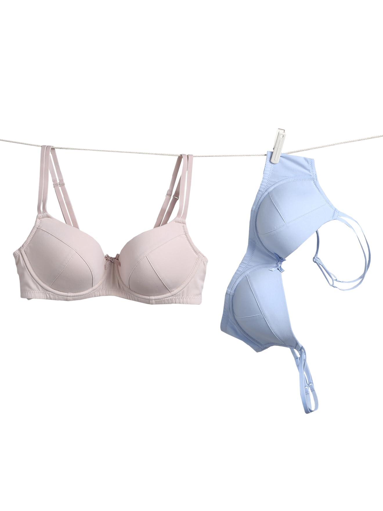 Vertbaudet 2er-Pack Umstands-BHS mit Formbügeln, Bio-Baumwolle rosa 80D