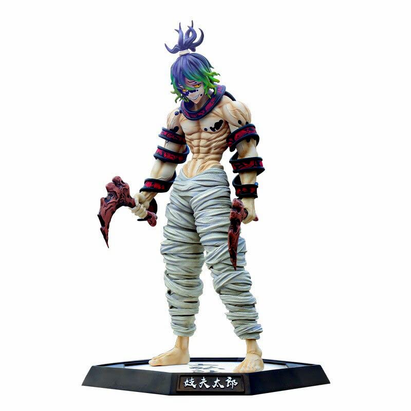 PINAKA Anime Demon Slayer Kisatsutai Series Gyutaro 30CM Upper Moon Six PVC Action Figure Model Collectible Figure